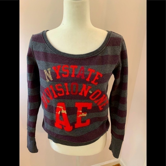 American Eagle Outfitters Tops - American Eagle Outfitters rugby sweatshirt, size S